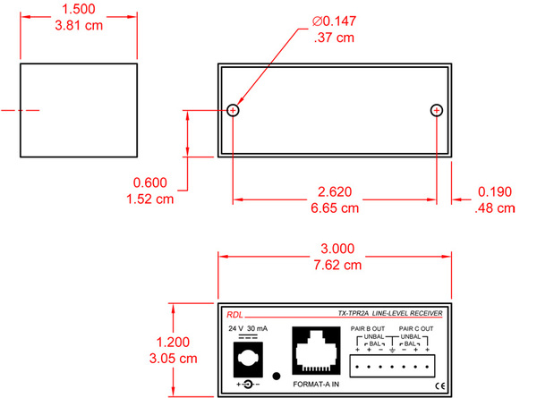 ACTIVE TWO-PAIR RECEIVER - TWISTED PAIR FORMAT-A